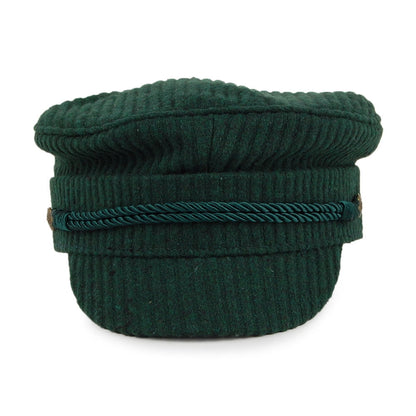 Gorra marinera Albany de canalé de Brixton - Verde Esmeralda