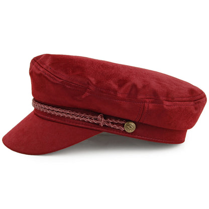 Gorra marinera Ashland de Brixton - Rojo Cardenal