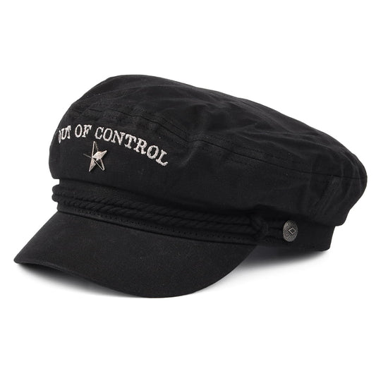 Gorra marinera Out Of Control Joe Strummer de algodón encerado de Brixton - Negro