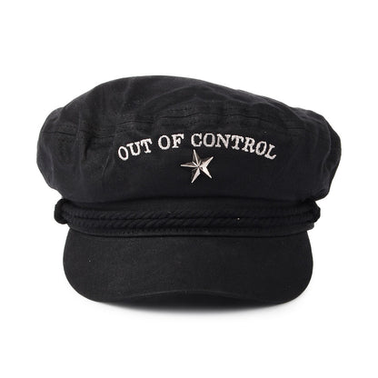 Gorra marinera Out Of Control Joe Strummer de algodón encerado de Brixton - Negro