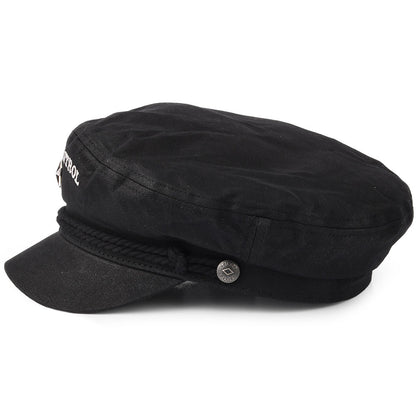 Gorra marinera Out Of Control Joe Strummer de algodón encerado de Brixton - Negro