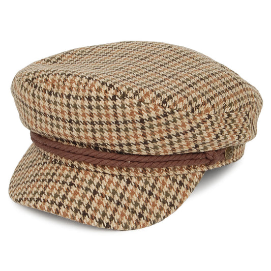 Gorra marinera pata de gallo de Brixton - Kaki-Multi