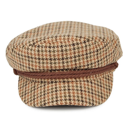 Gorra marinera pata de gallo de Brixton - Kaki-Multi
