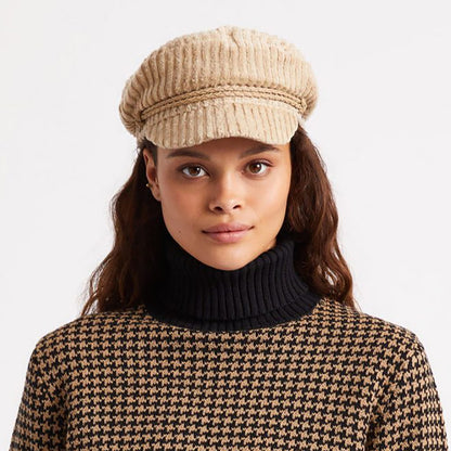 Gorra marinera Ashland de felpa de Brixton - Beige Arena