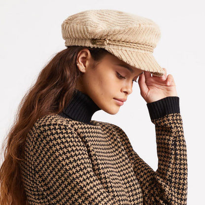 Gorra marinera Ashland de felpa de Brixton - Beige Arena
