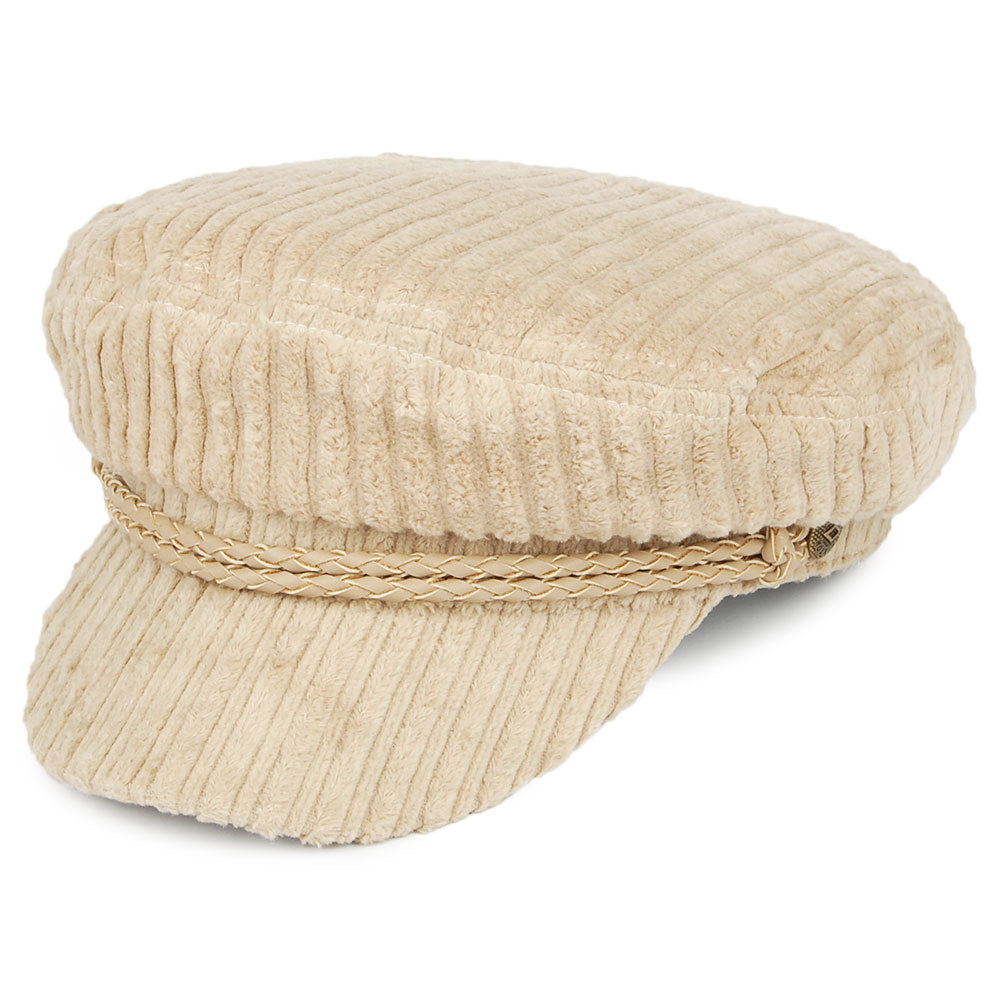 Gorra marinera Ashland de felpa de Brixton - Beige Arena