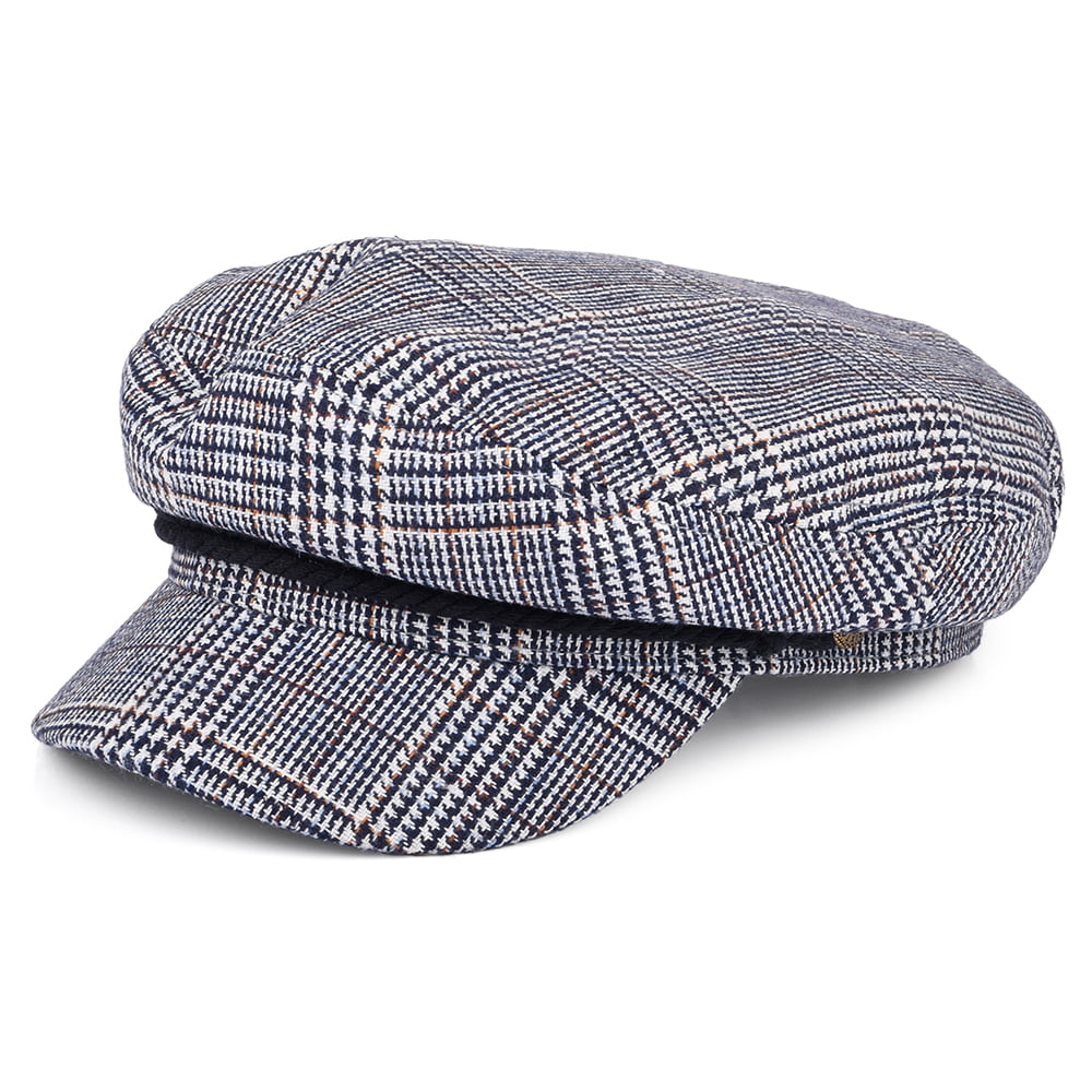 Gorra marinera cuadros escoceses de Brixton - Azul