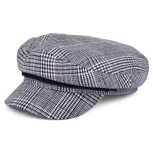 Gorra marinera cuadros escoceses de Brixton - Azul