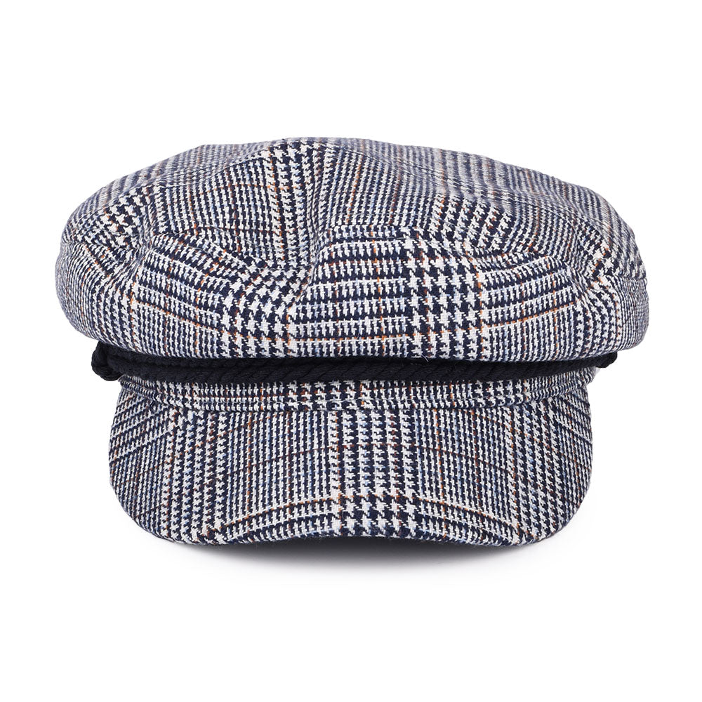 Gorra marinera cuadros escoceses de Brixton - Azul