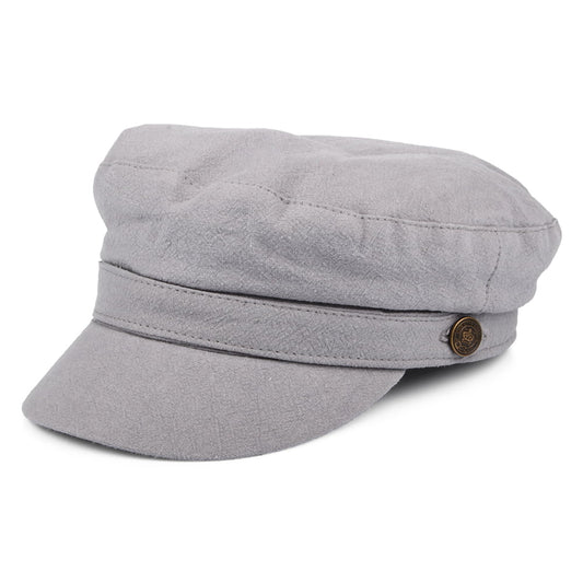 Gorra marinera Paddington de lino grueso de Christys - Gris