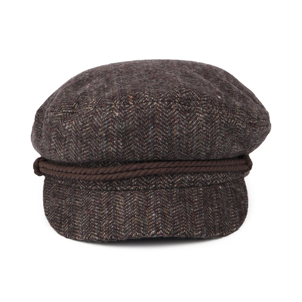Gorra marinera diseño de espiga de Brixton - Vino