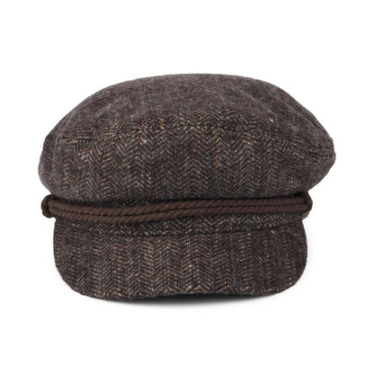 Gorra marinera diseño de espiga de Brixton - Vino