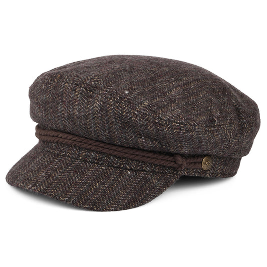 Gorra marinera diseño de espiga de Brixton - Vino