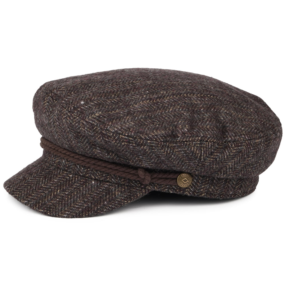 Gorra marinera diseño de espiga de Brixton - Vino