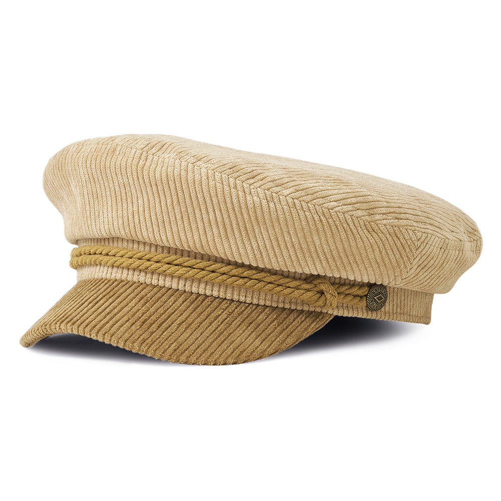 Gorra marinera de pana de Brixton - Bronce-Arena