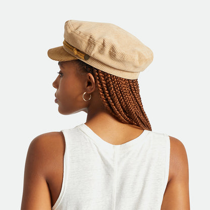 Gorra marinera de pana de Brixton - Bronce-Arena