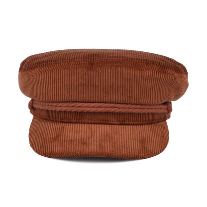 Gorra marinera de pana de Brixton - Ocre