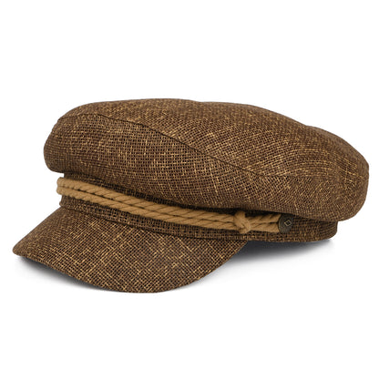 Gorra marinera de paja de Brixton - Marrón Claro