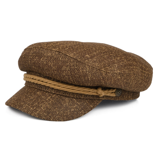Gorra marinera de paja de Brixton - Marrón Claro