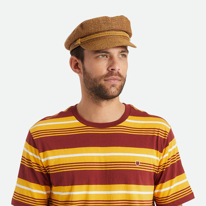 Gorra marinera de paja de Brixton - Marrón Claro