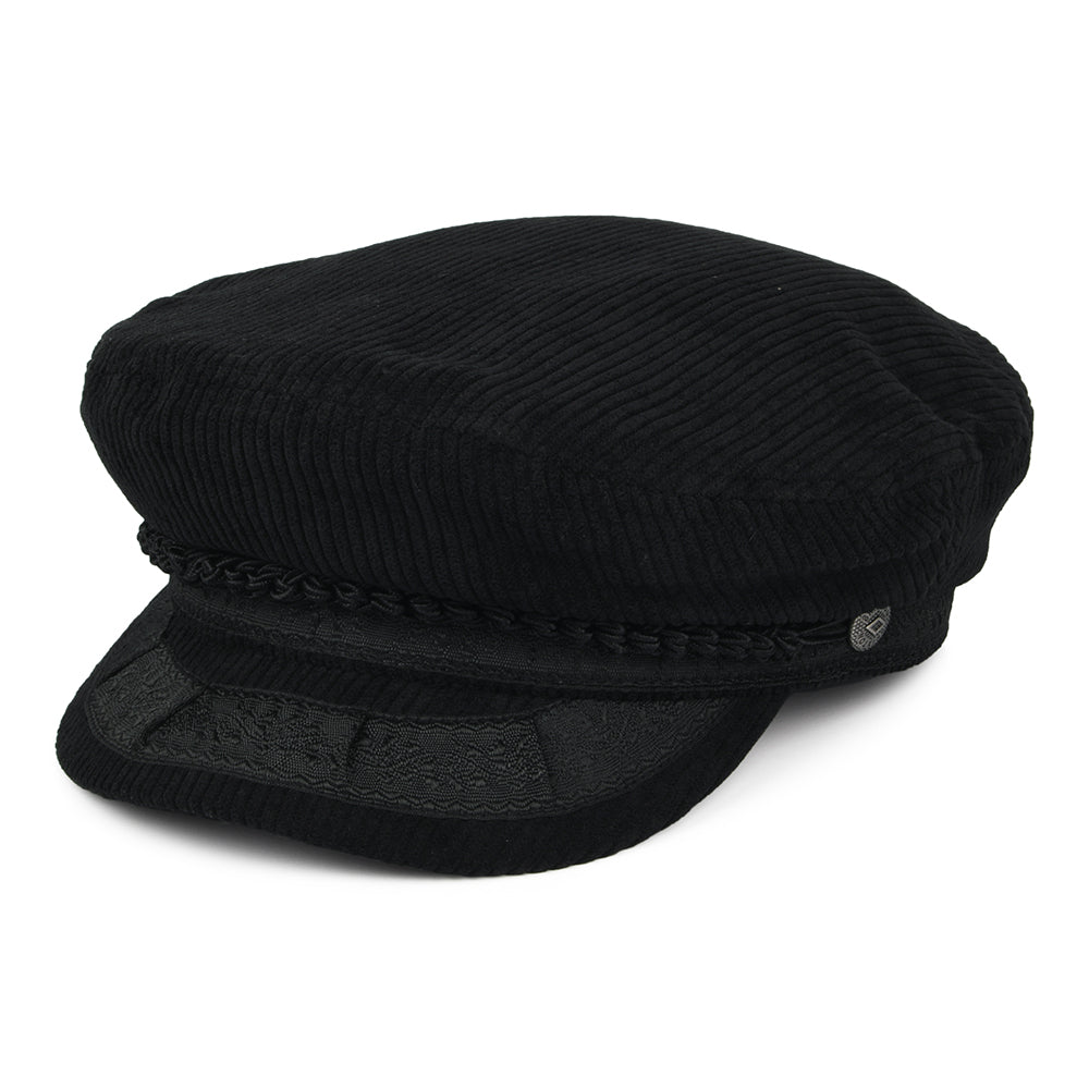 Gorra marinera Reserve de pana de Brixton - Negro