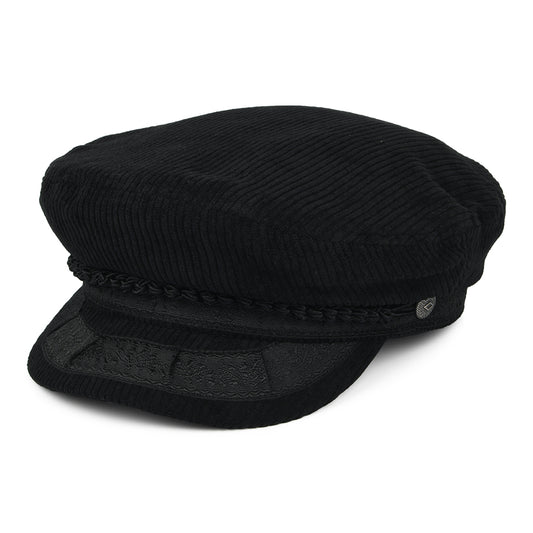 Gorra marinera Reserve de pana de Brixton - Negro