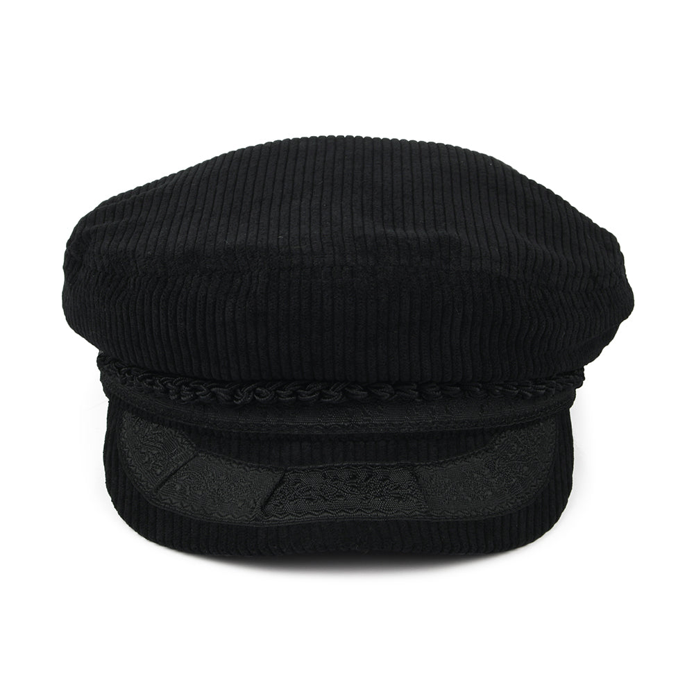 Gorra marinera Reserve de pana de Brixton - Negro
