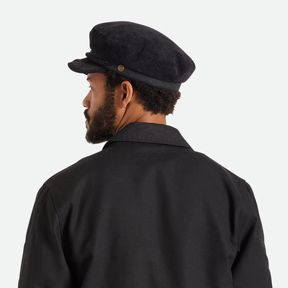 Gorra marinera Reserve de pana de Brixton - Negro
