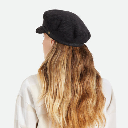 Gorra marinera Reserve de pana de Brixton - Negro