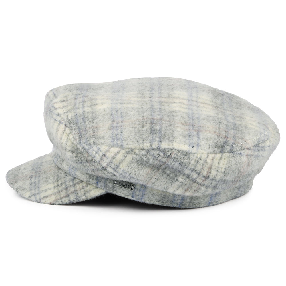 Gorra marinera Giana de mezcla de lana a cuadros de Barts - Trigo