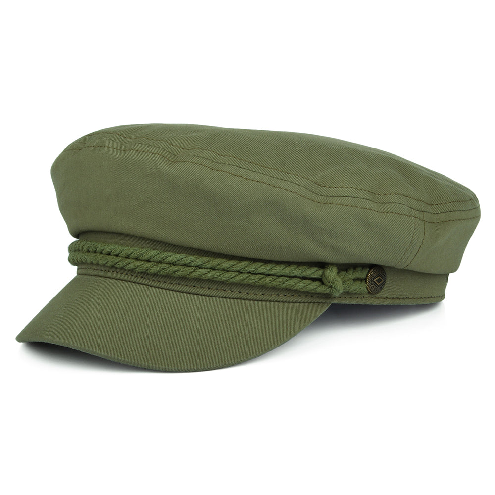 Gorra marinera de algodón de Brixton - Verde Oliva