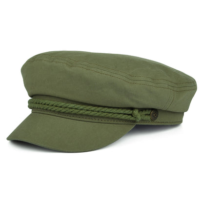 Gorra marinera de algodón de Brixton - Verde Oliva
