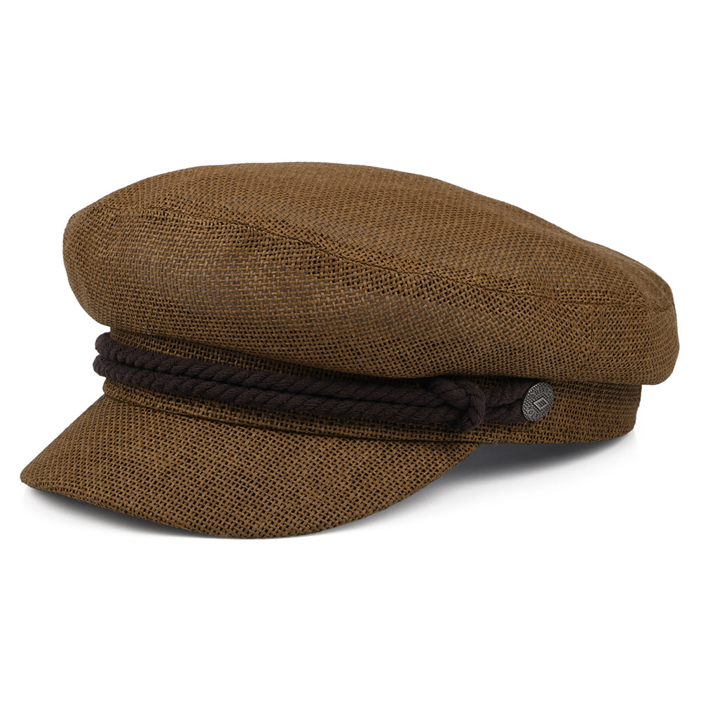 Gorra marinera Lightweight X de paja de Brixton - Marrón Claro