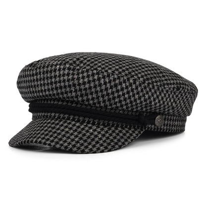 Gorra marinera pata de gallo de Brixton - Gris-Negro
