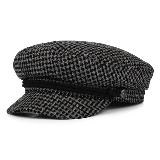 Gorra marinera pata de gallo de Brixton - Gris-Negro