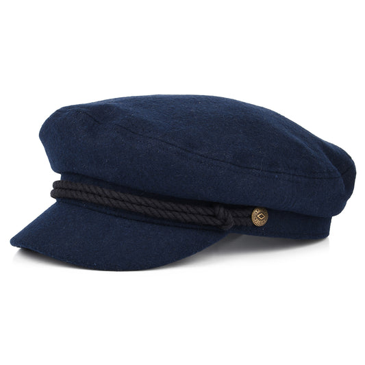 Gorra marinera de mezcla de lana de Brixton - Azul Marino Lavado