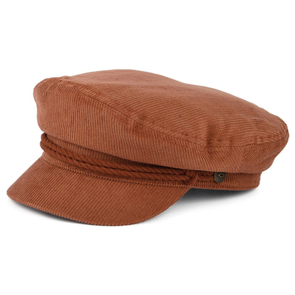 Gorra marinera de pana de Brixton - Terracota