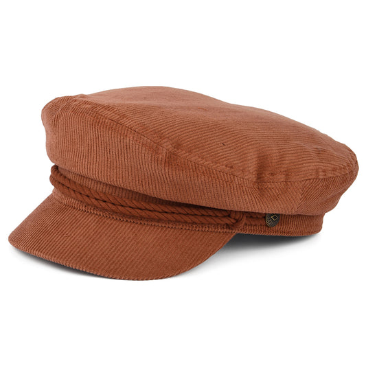 Gorra marinera de pana de Brixton - Terracota