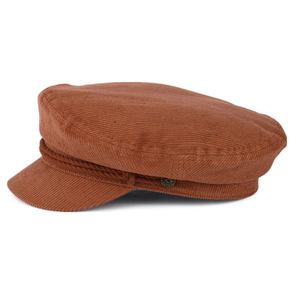Gorra marinera de pana de Brixton - Terracota