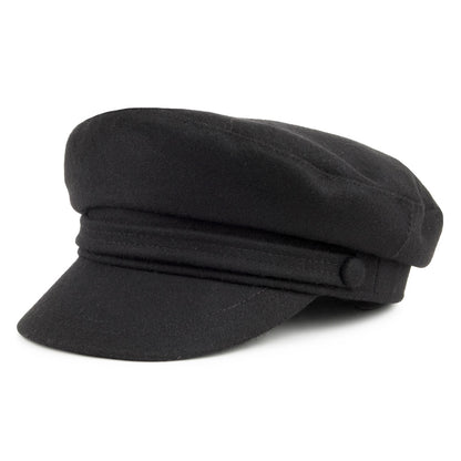 Gorra marinera de mezcla de lana de Jaxon & James - Negro