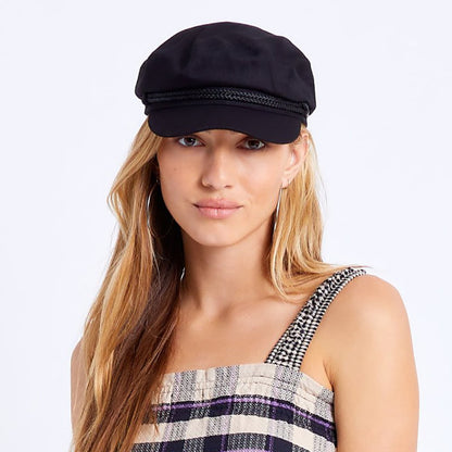 Gorra marinera de pana de Brixton Hats - Negro