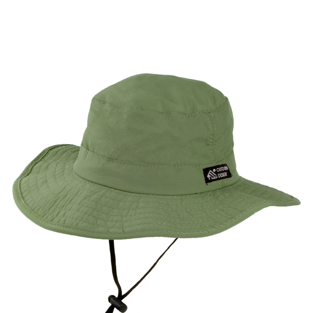 Sombrero Booney Evergreen plegable Ala ancha de Dorfman Pacific - Fósil