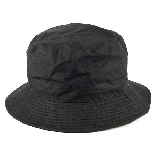 Sombrero de pescador de algodón impermeable Jaxon & James - Negro