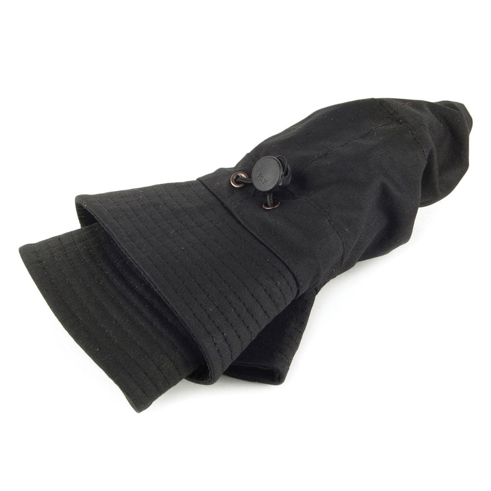 Sombrero de pescador de algodón impermeable Jaxon & James - Negro