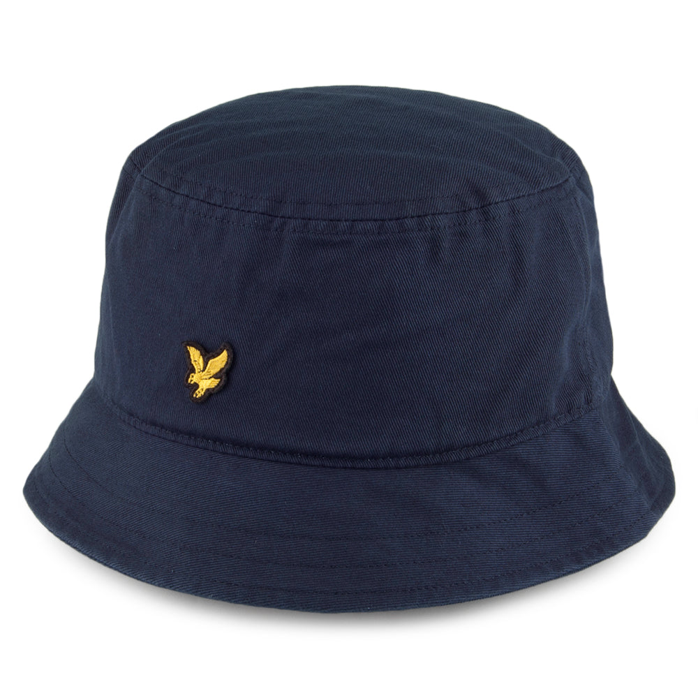Sombrero de pescador de sarga de algodón de Lyle & Scott - Azul Marino
