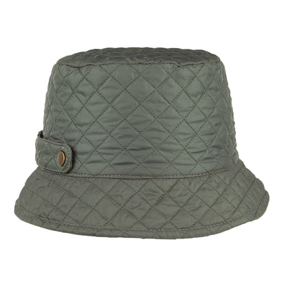 Sombrero de pescador mujeres Packable de acolchado de Scala - Verde Oliva