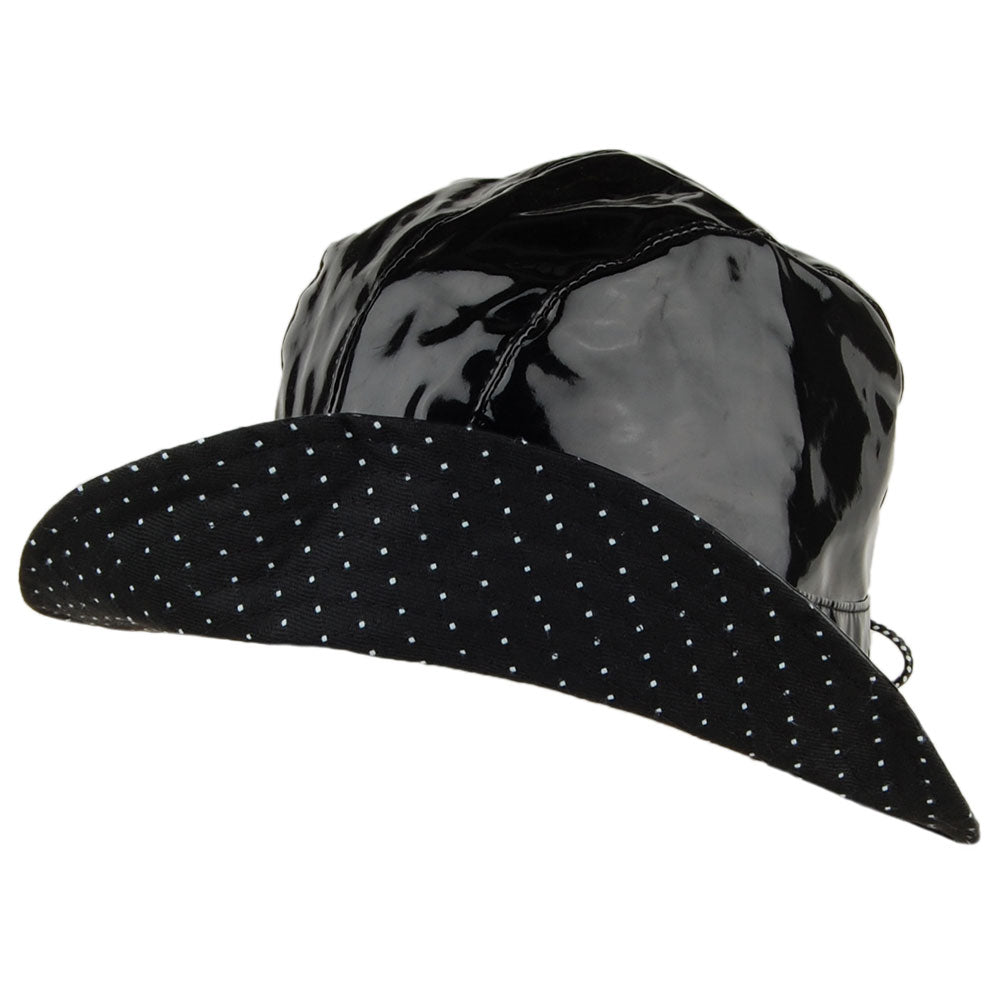 Sombrero de pescador Rachel Classic de vinilo de Betmar - Negro