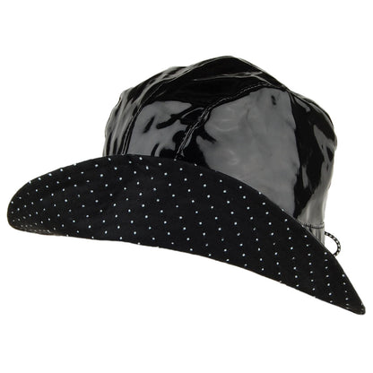 Sombrero de pescador Rachel Classic de vinilo de Betmar - Negro