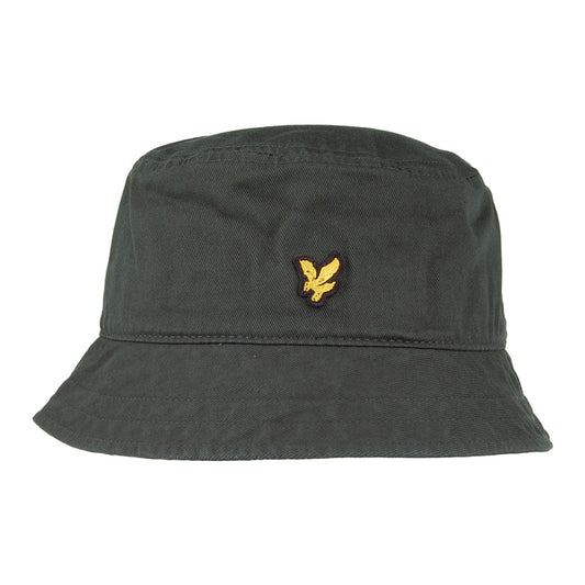 Sombrero de pescador de sarga de algodón de Lyle & Scott - Jade