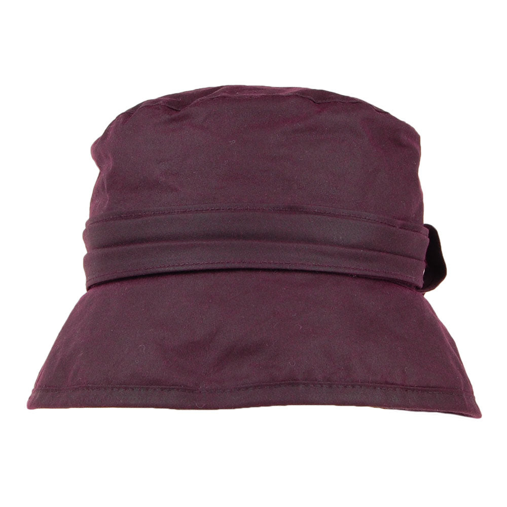 Sombrero de pescador Algodón Encerado con lazo lateral de Failsworth - Merlot